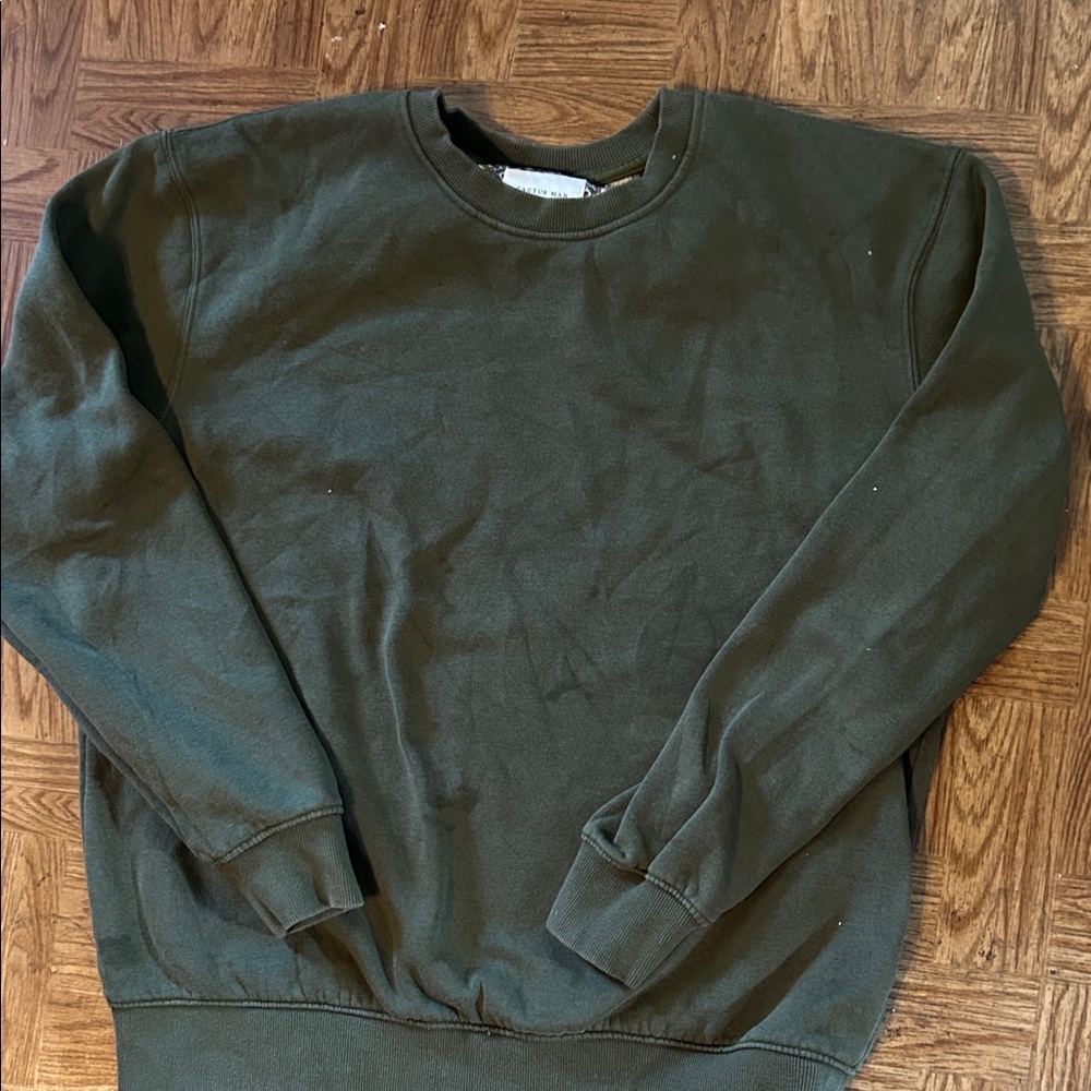 Olive Green Crewneck Sweater